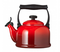 Le Creuset Whistling kettle Tradition - Cherry red - 2.1 liters - induction suitable -.