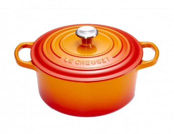 Le Creuset Casserole Signature - Orange red - ø 22 cm / 3.3 liters