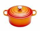 Le Creuset Casserole Signature - Orange red - ø 22 cm / 3.3 liters