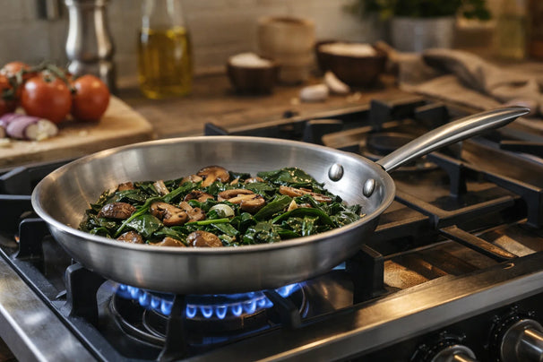 Cookinglife Frying pan set Superior Ø 24 and 28 cm – suitable for all heat sources – without non-stick coating