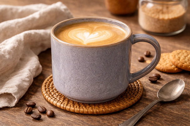 Cookinglife Coffee Mugs Serene Blue 330 ml - Pottery - 4 pieces
