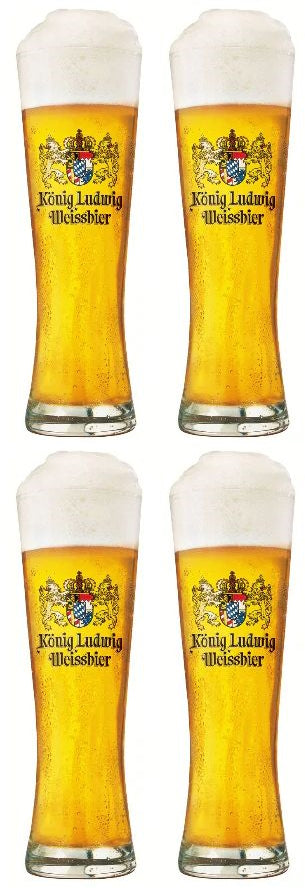 Konig Ludwig Beer glasses Weizen - 500 ml - 4 pieces