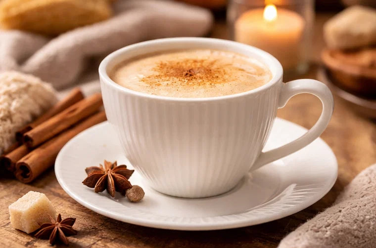 Cookinglife Cup and Saucer Siaki New Bone - Porcelain - 240 ml - 6 pieces