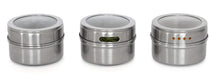 Blackwell Herb jars Magnetic - includes 6 jars - stainless steel