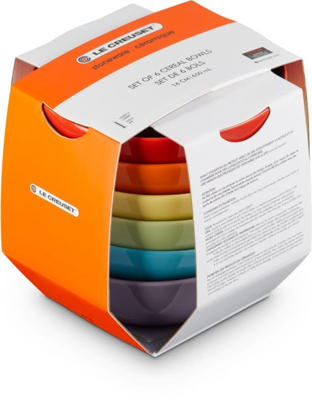 Le Creuset Bowls - Rainbow - ø 16 cm / 650 ml - 6 pieces