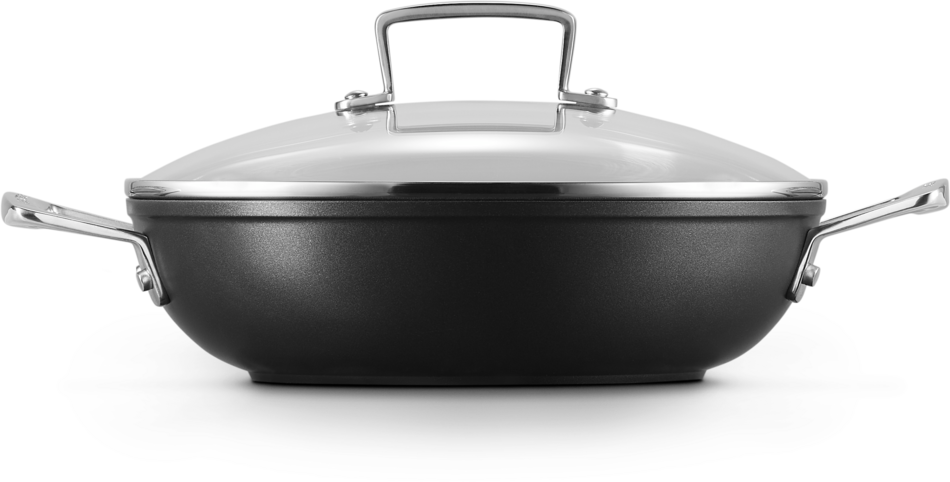 Le Creuset sauté pan - Sauteuse - with lid - Les Forgées TNS - ø 24 cm / 2.3 liters - standard non-stick coating