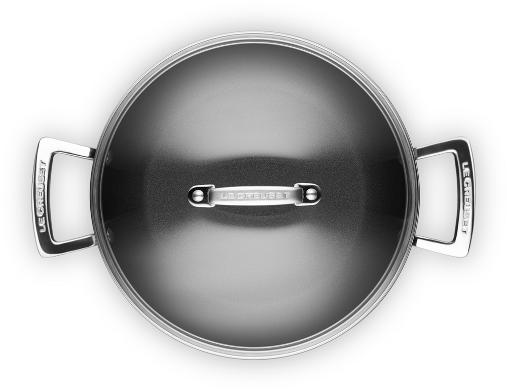 Le Creuset sauté pan - Sauteuse - with lid - Les Forgées TNS - ø 24 cm / 2.3 liters - standard non-stick coating