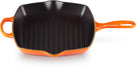 Le Creuset Grill pan Signature - Orange Red - 26 x 26 cm - enameled non-stick coating