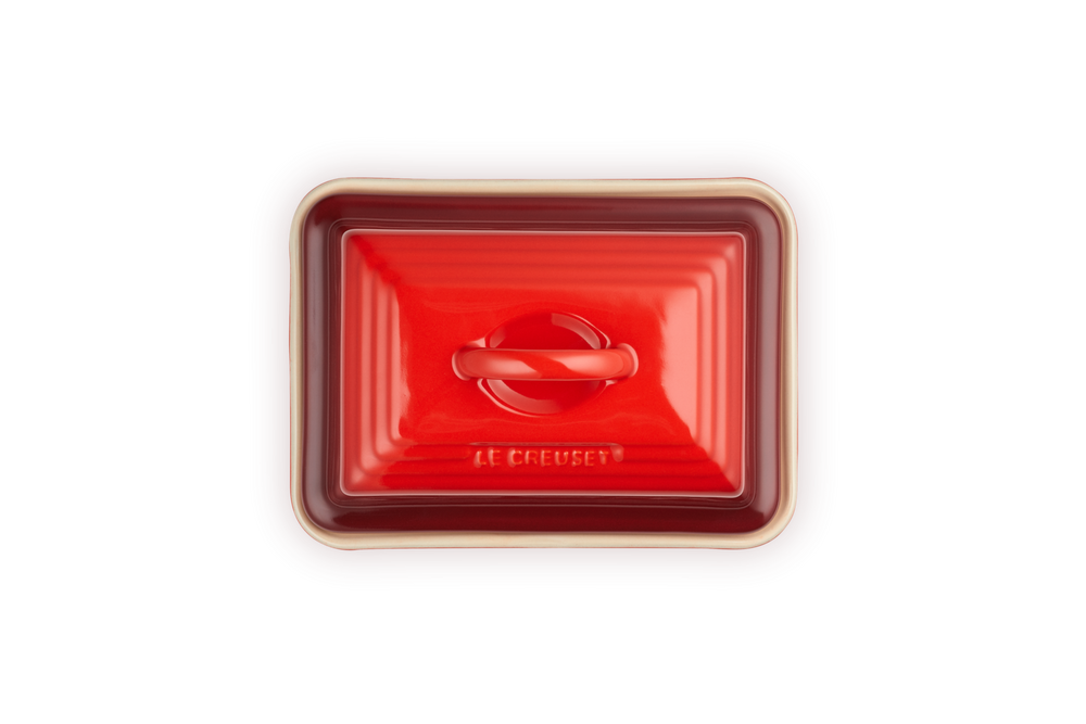 Le Creuset Butter dish - cherry red