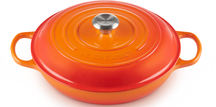 Le Creuset Casserole Signature - Campagnard - Orange red - ø 30 cm / 3.5 liters