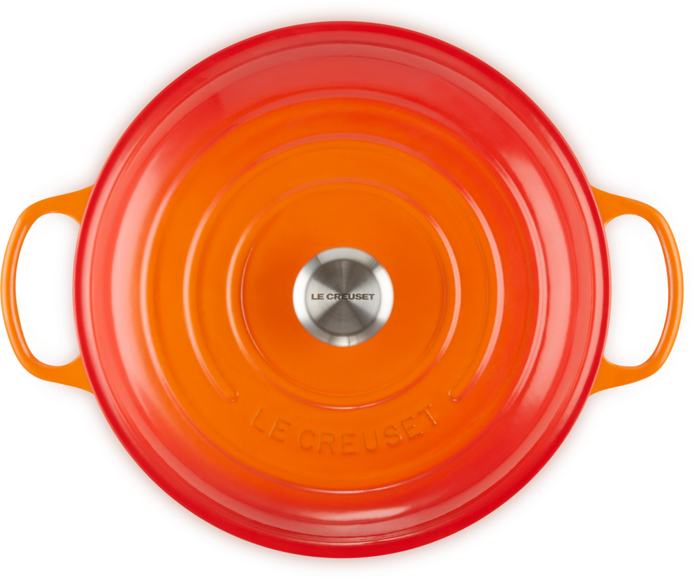 Le Creuset Casserole Signature - Campagnard - Orange red - ø 30 cm / 3.5 liters