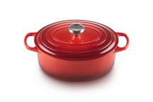 Le Creuset Casserole Signature - Oval - Cherry red - ø 29 cm / 4.7 liters