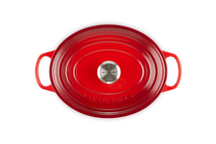 Le Creuset Casserole Signature - Oval - Cherry red - ø 29 cm / 4.7 liters