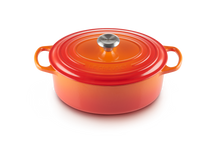 Le Creuset Casserole Signature - Oval - Orange red - ø 29 cm / 4.7 liters