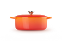 Le Creuset Casserole Signature - Oval - Orange red - ø 29 cm / 4.7 liters