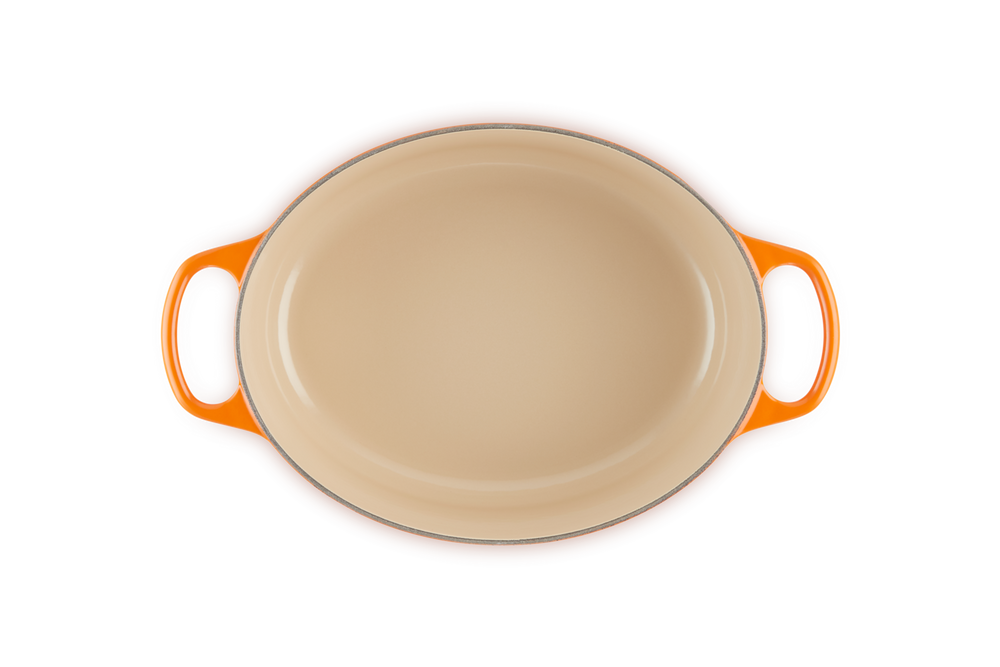 Le Creuset Casserole Signature - Oval - Orange red - ø 29 cm / 4.7 liters