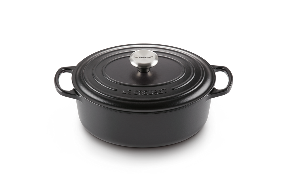 Le Creuset Casserole Signature - Oval - Matte Black - ø 29 cm / 4.7 liter