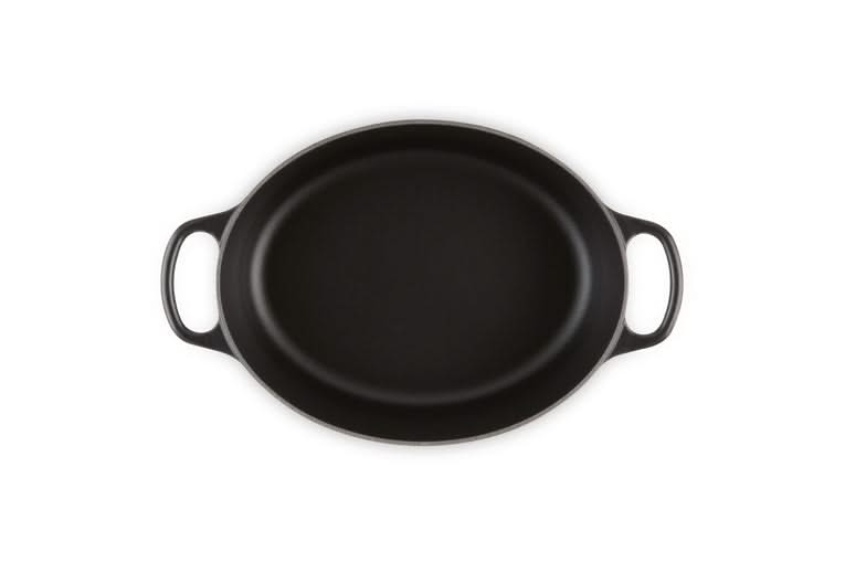 Le Creuset Casserole Signature - Oval - Matte Black - ø 27 cm / 4.1 liter