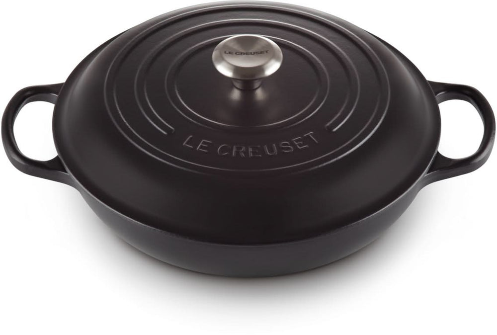 Le Creuset Casserole Signature - Campagnard - Matte Black - ø 30 cm / 3.5 liter