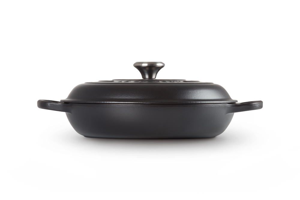 Le Creuset Casserole Signature - Campagnard - Matte Black - ø 30 cm / 3.5 liter