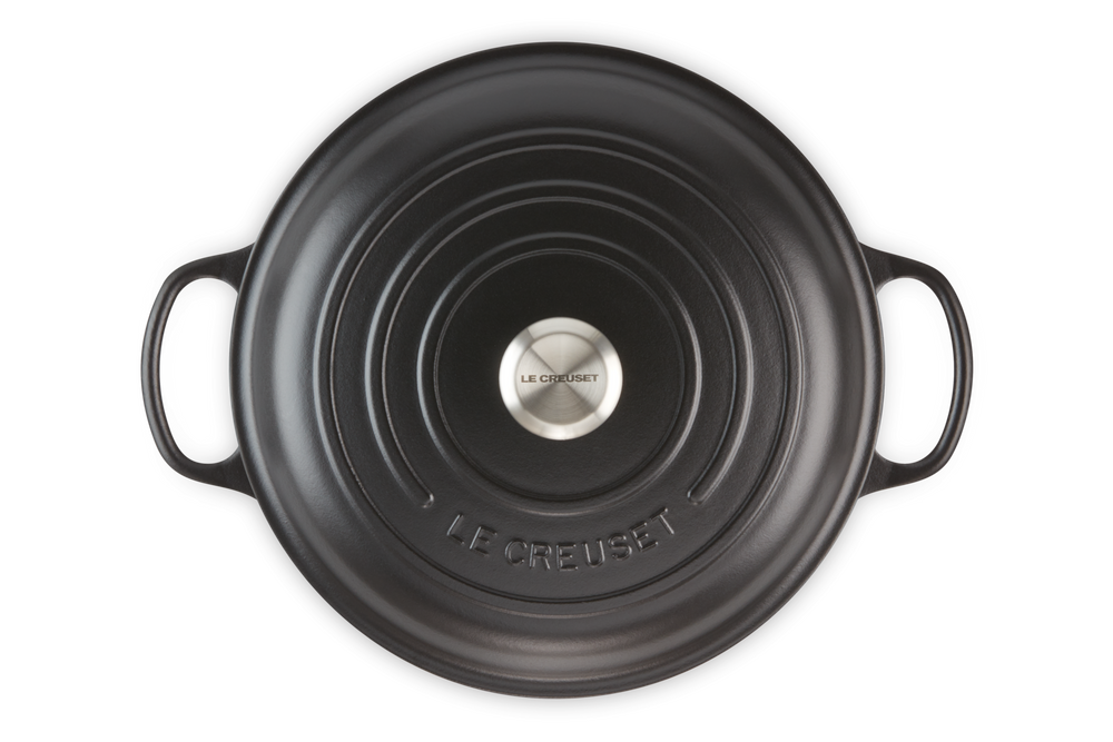 Le Creuset Casserole Signature - Campagnard - Matte Black - ø 30 cm / 3.5 liter