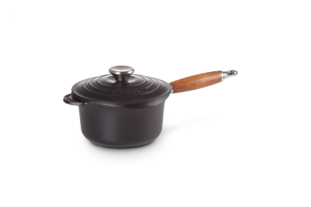 Le Creuset sauce pan with lid - Tradition - Matte Black - ø 18 cm / 1.8 liters