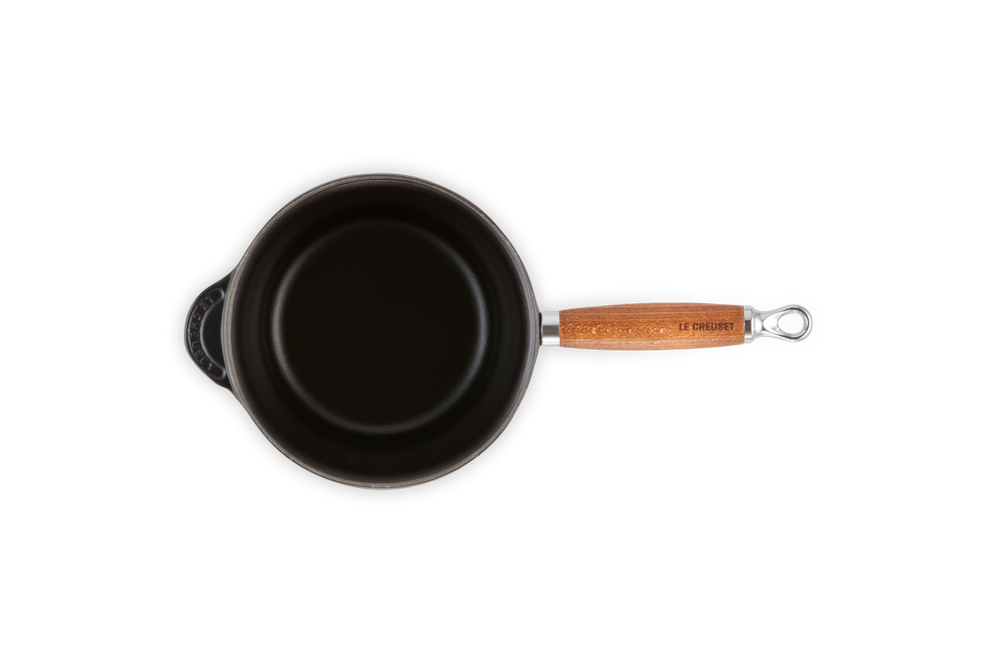 Le Creuset sauce pan with lid - Tradition - Matte Black - ø 18 cm / 1.8 liters