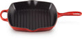 Le Creuset Grill pan Signature - Cherry Red - 26 x 26 cm - enameled non-stick coating