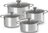 Le Creuset 4 piece Cookware set Signature - stainless steel - Induction - 4 saucepans - including lids