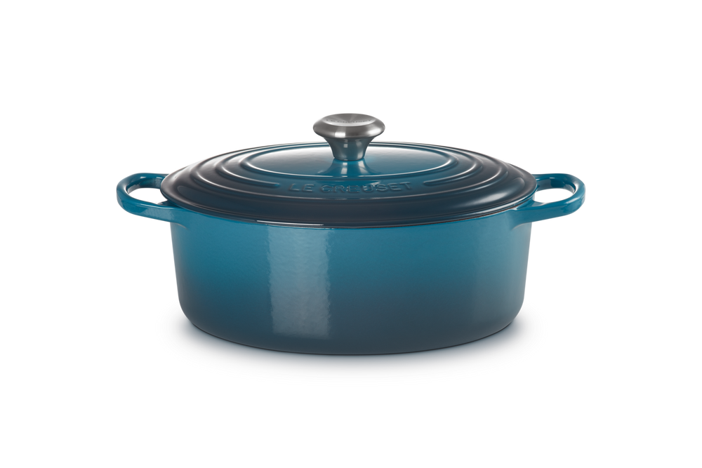 Le Creuset Casserole Signature - Oval - Deap Teal - ø 29 cm / 4.7 liters