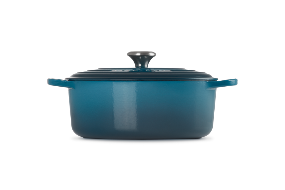 Le Creuset Casserole Signature - Oval - Deap Teal - ø 29 cm / 4.7 liters