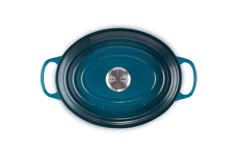 Le Creuset Casserole Signature - Oval - Deap Teal - ø 29 cm / 4.7 liters