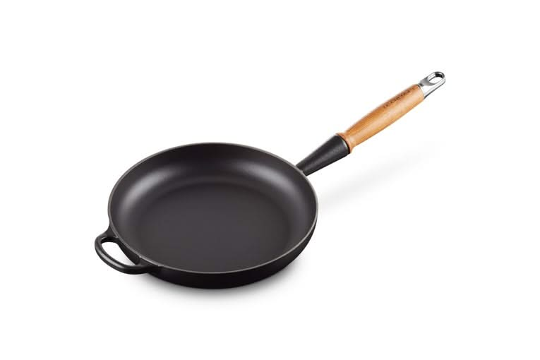 Le Creuset Frying pan Signature - Matte Black - ø 24 cm / 1.6 liter - enameled non-stick coating