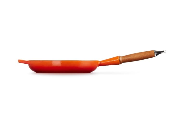 Le Creuset Frying pan Signature - Orange red - ø 24 cm / 1.6 liters - enameled non-stick coating