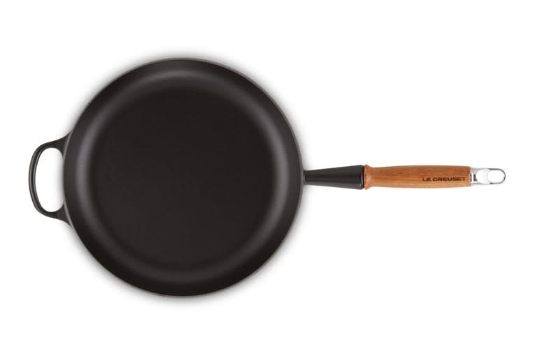 Le Creuset Frying pan Signature - Matte Black - ø 28 cm / 2.6 liters - enameled non-stick coating