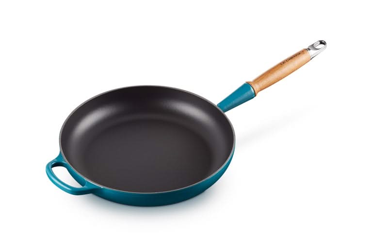 Le Creuset Frying pan Signature - Deap Teal - ø 28 cm / 2.6 liters - enameled non-stick coating