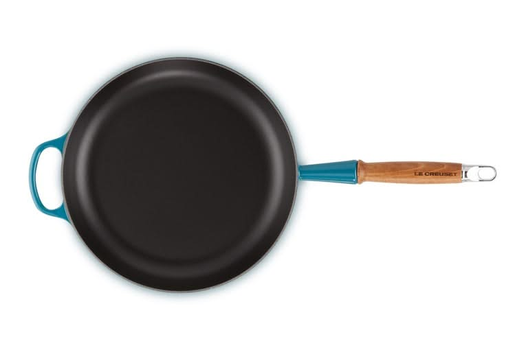 Le Creuset Frying pan Signature - Deap Teal - ø 28 cm / 2.6 liters - enameled non-stick coating