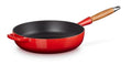 Le Creuset sauté pan - Sauteuse - Signature - Cherry red - ø 28 cm / 3.6 liters- enameled non-stick coating