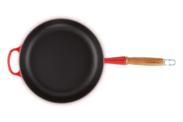 Le Creuset sauté pan - Sauteuse - Signature - Cherry red - ø 28 cm / 3.6 liters- enameled non-stick coating