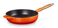 Le Creuset sauté pan - Sauteuse - Signature - Orange red - ø 28 cm / 3.6 liters- enameled non-stick coating