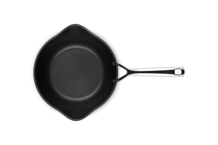 Le Creuset Wok pan with pouring spouts + Lid - Les Forgées TNS - ø 24 cm / 2.8 liters - standard non-stick coating