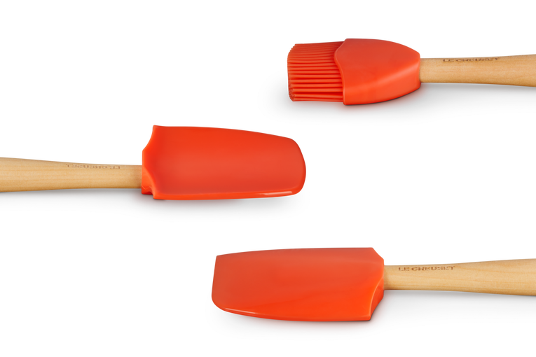 Le Creuset Spatula set - 3 pieces - Premium - Orange Red