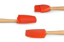 Le Creuset Spatula set - 3 pieces - Premium - Orange Red