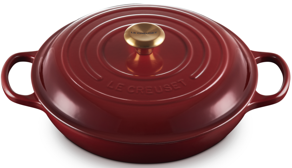 Le Creuset Casserole Signature - Campagnard - Garnet - 30 cm / 3.5 liters