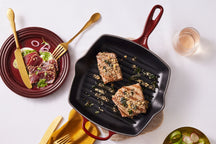 Le Creuset Grill pan Signature - Garnet - 26 x 26 cm - enameled non-stick coating