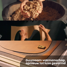 LIND DNA Placemats Nupo - Leather - Black - 45 x 35 cm - 2 pieces