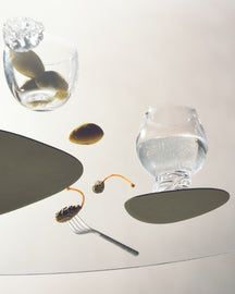 LIND DNA Coasters Nupo - Leather - Army Green - 13 x 11 cm - 4 Pieces