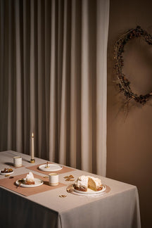 LIND DNA Placemats Nupo - Leather - Old Rose - 45 x 35 cm - 2 pieces