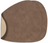LIND DNA Placemats Nupo - Leather - Brown / Sand - double-sided - Curved - 44 x 37 cm - 2 pieces