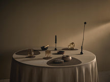 LIND DNA Coasters Nupo - Leather - Black - 13 x 11 cm - 4 pieces